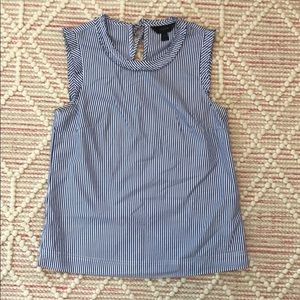 Blue & white striped tank